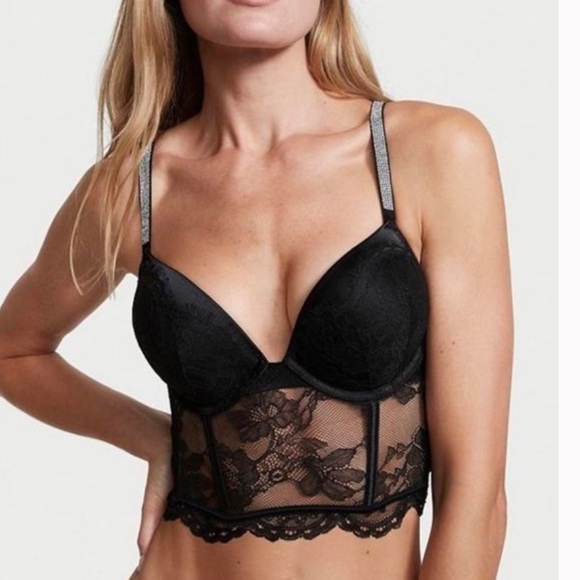 Victoria's Secret Other - NWT Victoria’s Secret Very Sexy Bombshell Shine Strap Push-Up Corset Set